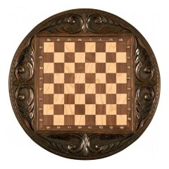 Резные шахматы «Круг Света» в ларце