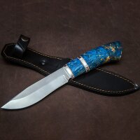 Охотничий нож «Комбат» с рукоятью из карельской берёзы