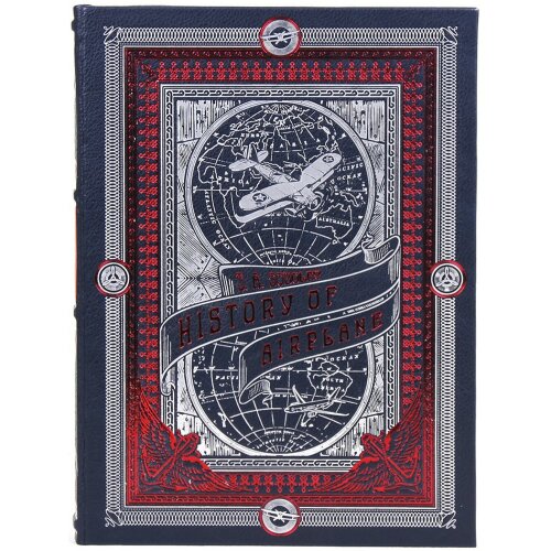 Подарочная книга «History of airplan» в кожаном переплёте