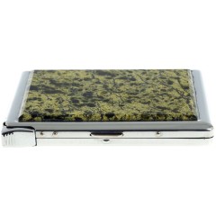 Портсигар металлический на 10 сигарет «Змеевик» с зажигалкой в подарок другу