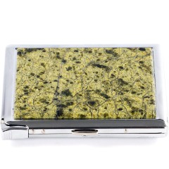 Портсигар металлический на 10 сигарет «Змеевик» с зажигалкой в подарок другу