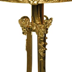 Журнальный столик «Малахитовый» из натурального камня для интерьера дома