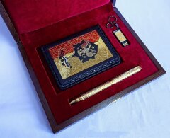 Набор «Автодокументы, ручка украшенная, флешка»