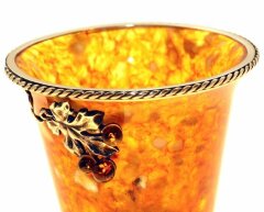 Стопка из янтаря «Виноград» для водки