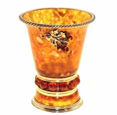 Стопка из янтаря «Виноград» для водки