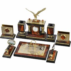 Настольный набор «Орёл» (яшма)