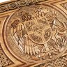 Деревянные резные нарды «Два Герба» (Россия, Армения)