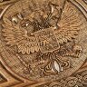 Деревянные резные нарды «Два Герба» (Россия, Армения)