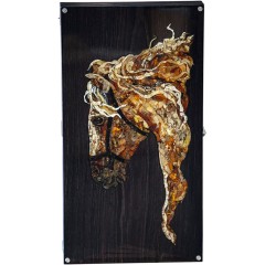 Подарочные нарды «Конь» из морёного дуба и янтаря