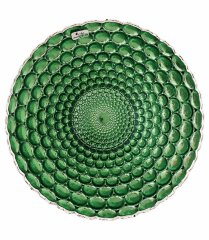 Зелёное декоративное блюдо «Нефритовые пузыри» для праздничного стола