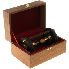 Песочные часы «Герб РФ» (на 1 минуту) в деревянном футляре