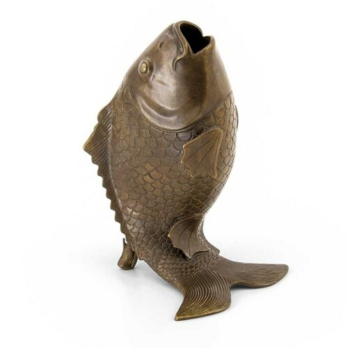 Бронзовая статуэтка рыбы «Карп» в подарок рыбаку