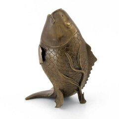 Бронзовая статуэтка рыбы «Карп» в подарок рыбаку