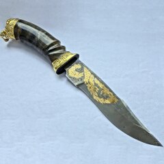 Сувенирный нож «Скорпион» в позолоченных ножнах