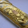 Сувенирный нож «Скорпион» в позолоченных ножнах