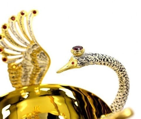 Конфетница украшенная «Лебедь»