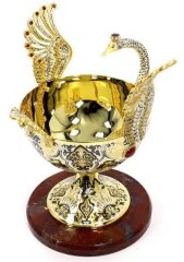 Конфетница украшенная «Лебедь»