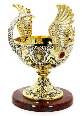 Конфетница украшенная «Лебедь»