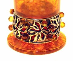 Янтарная стопка для водки «Виноградник»