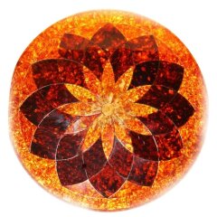 Столешница из янтаря «Цветок»