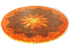 Столешница из янтаря «Цветок»