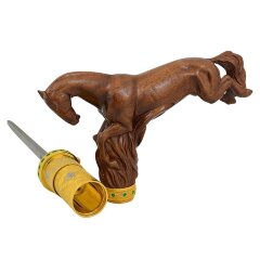 Резная трость «Ахалтекинец» ручной работы