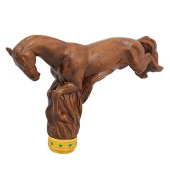 Резная трость «Ахалтекинец» ручной работы