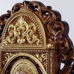 Большая резная икона «Сергий Радонежский» в подарок христианскому дому