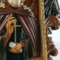 Большая резная икона «Сергий Радонежский» в подарок христианскому дому