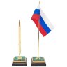 Настольный набор «Орёл» из малахита