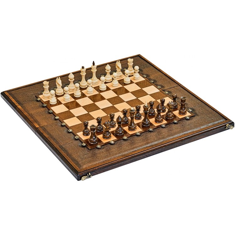 Резные шахматы с нардами «Гамбит» 50x50