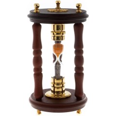 Песочные часы «Герб РФ» (на 2 минуту) в подарочном футляре