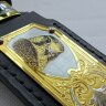 Подарочный нож «Золотой сокол» с позолоченным клинком из дамасской стали