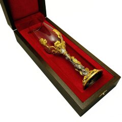 Позолоченный бокал для шампанского «Райская птица»