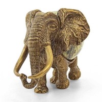 Бронзовая статуэтка «Слон» из змеевика