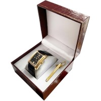 Подарочный набор «PREMIUMSTYLE» (позолота) часы с зажимом для галстука