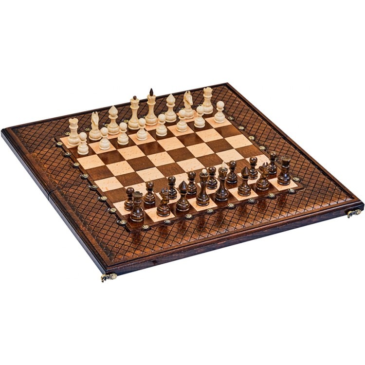 Резные шахматы «Эндшпиль» + нарды 50x50