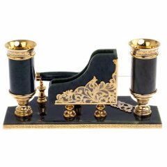 Письменный прибор «Меценат» из натурального камня нефрит