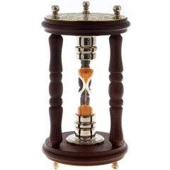 Песочные часы «Златоуст» (на 2 минуты) украшенные гравюрой