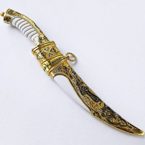 Подарочный нож «Восточный султан» с дамасским клинком