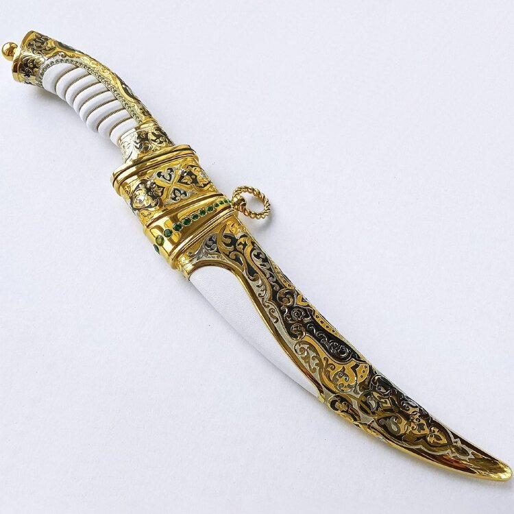 Подарочный нож «Восточный султан» с дамасским клинком