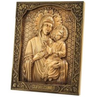 Резная икона «Божья матерь Скоропослушница» (малая)