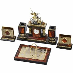 Настольный набор «Георгий Победоносец» (яшма)