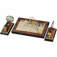 Настольный набор «Георгий Победоносец» (яшма)