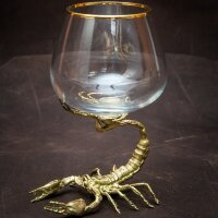 Подарочный бокал для коньяка «Скорпион» с объёмной фигуркой