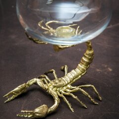 Подарочный бокал для коньяка «Скорпион» с объёмной фигуркой