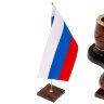 Настольный набор органайзер «Губернатор» из камня обсидиан