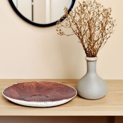 Декоративное блюдо «Интерьерная бронза» для декора дома