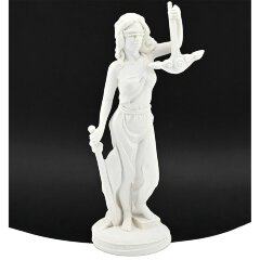 Сувенирная статуэтка «Фемида» из белого мрамолита в подарок судье