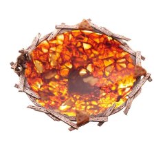 Блюдо из янтаря «Сырная тарелка»